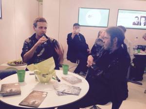 Die Show! Wolfgang Hohlbein und Thomas Lisowsky auf der Messe